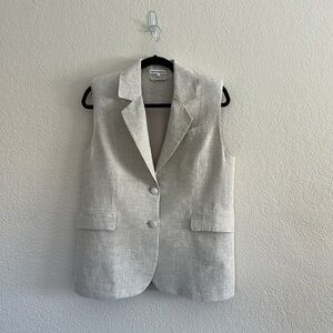 Reformation Billie Linen Vest